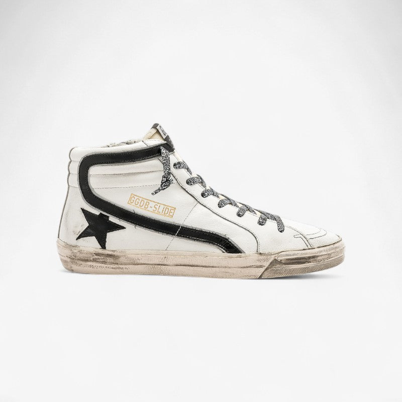 Golden Goose Slide High-top Sneaker - Black Unisex Streetwear Limited Edition
