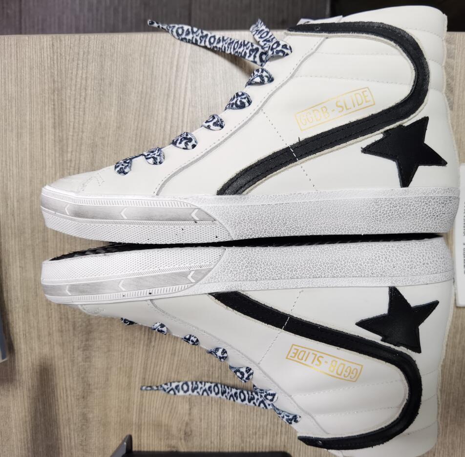 Golden Goose Slide High-top Sneaker - Black Unisex Streetwear Limited Edition