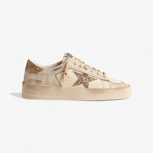 Golden Goose Stardan Sneaker c Glitter Star & Heel Tab - Red Unisex Streetwear Limited Edition