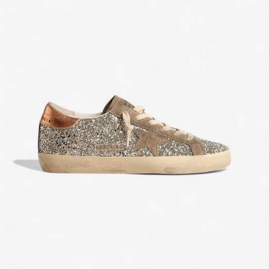 Golden Goose Super-star Allover Glitter Sneaker - Red Unisex Streetwear Limited Edition