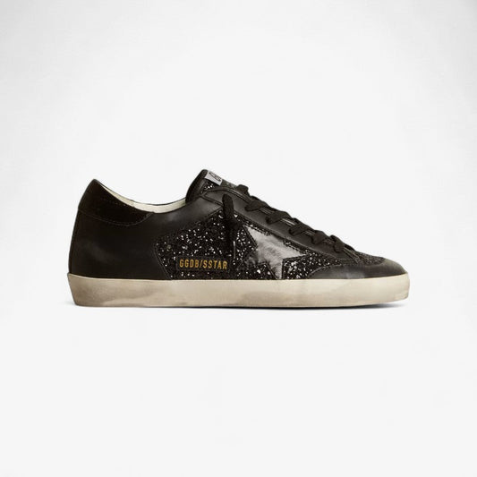 Golden Goose Super-star Glitter Sneaker - Black Unisex Streetwear Limited Edition