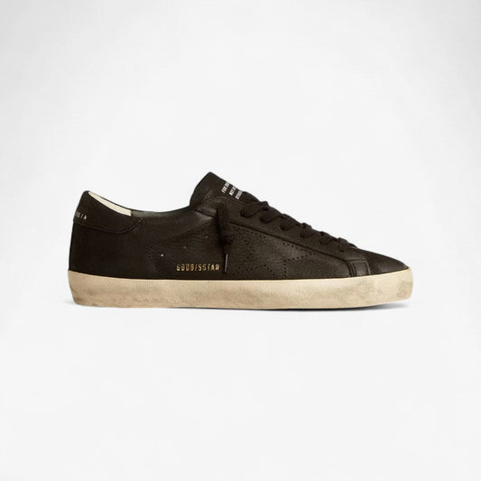 Golden Goose Super-star Leather Sneaker - Black Unisex Streetwear Limited Edition