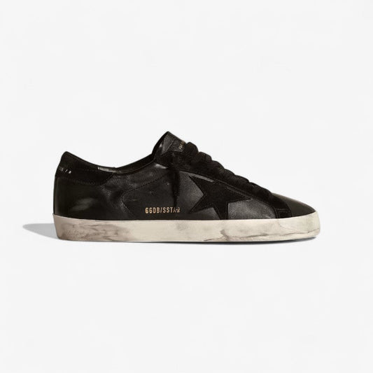 Golden Goose Super-star Leather Sneaker - Black Unisex Streetwear Limited Edition