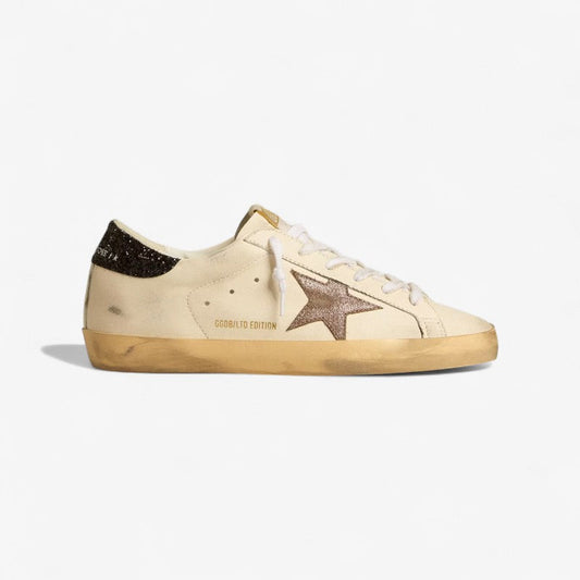Golden Goose Super-star Ltd Rose Glitter Sneaker - Black Unisex Streetwear Limited Edition