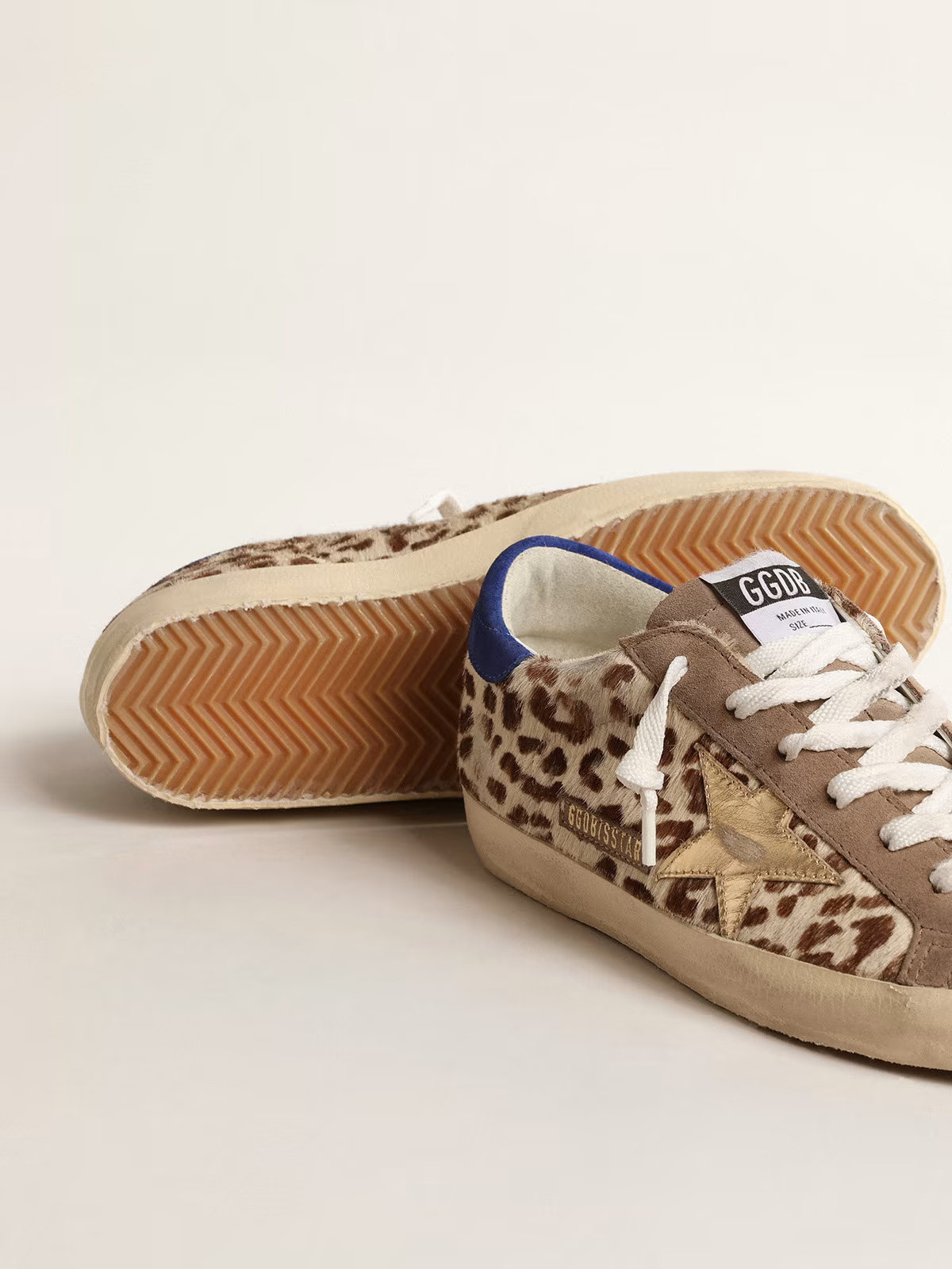Golden Goose Super-star Pony Hair Leopard Sneaker - Red Unisex Streetwear Limited Edition