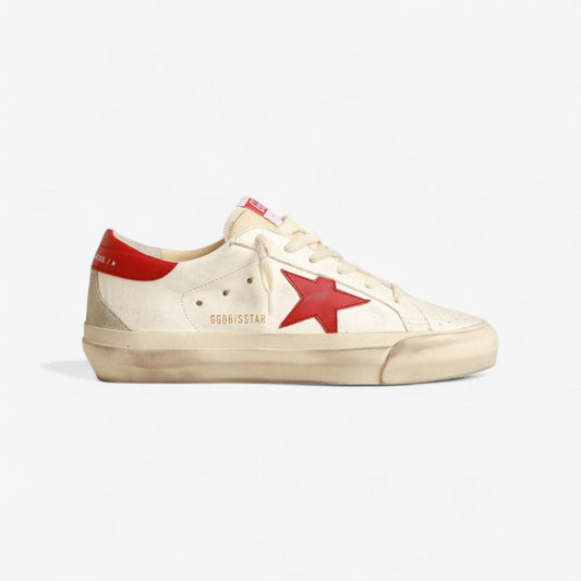 Golden Goose Super-star Leather Sneaker - Red Unisex Streetwear Limited Edition