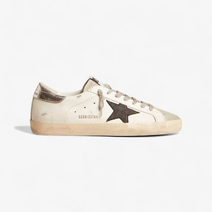 Golden Goose Super-star White & Sneaker - Black Unisex Streetwear Limited Edition