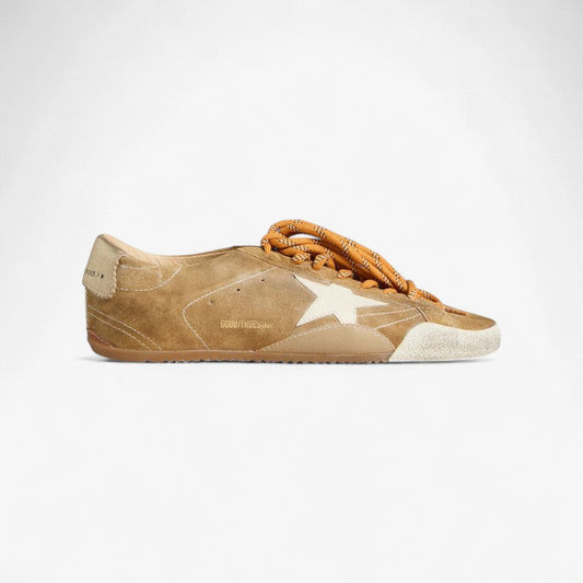 Golden Goose Truestar Sneaker Tan Suede - White Unisex Streetwear Limited Edition