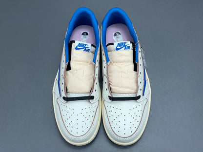 JORDAN 1 Low Og - Travis Scott Fragment - Black Unisex Streetwear Limited Edition - The JORDAN 1 LOW OG x TRAVIS SCOTT FRAGMENT - REPLICA is a masterpiece of
