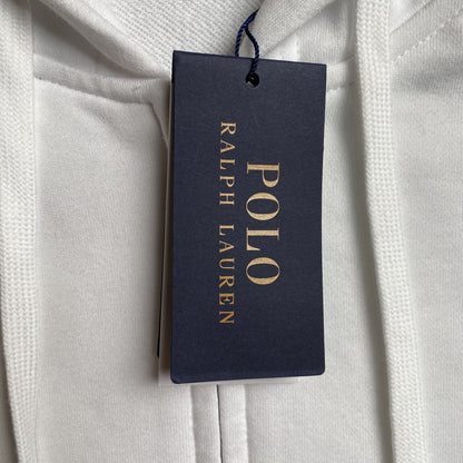 POLO Ralph Lauren Zip-up Hoodie - White Unisex Streetwear Limited Edition - The POLO RALPH LAUREN ZIP-UP HOODIE WHITE - REPLICA blends classic sophistication with casual comfort