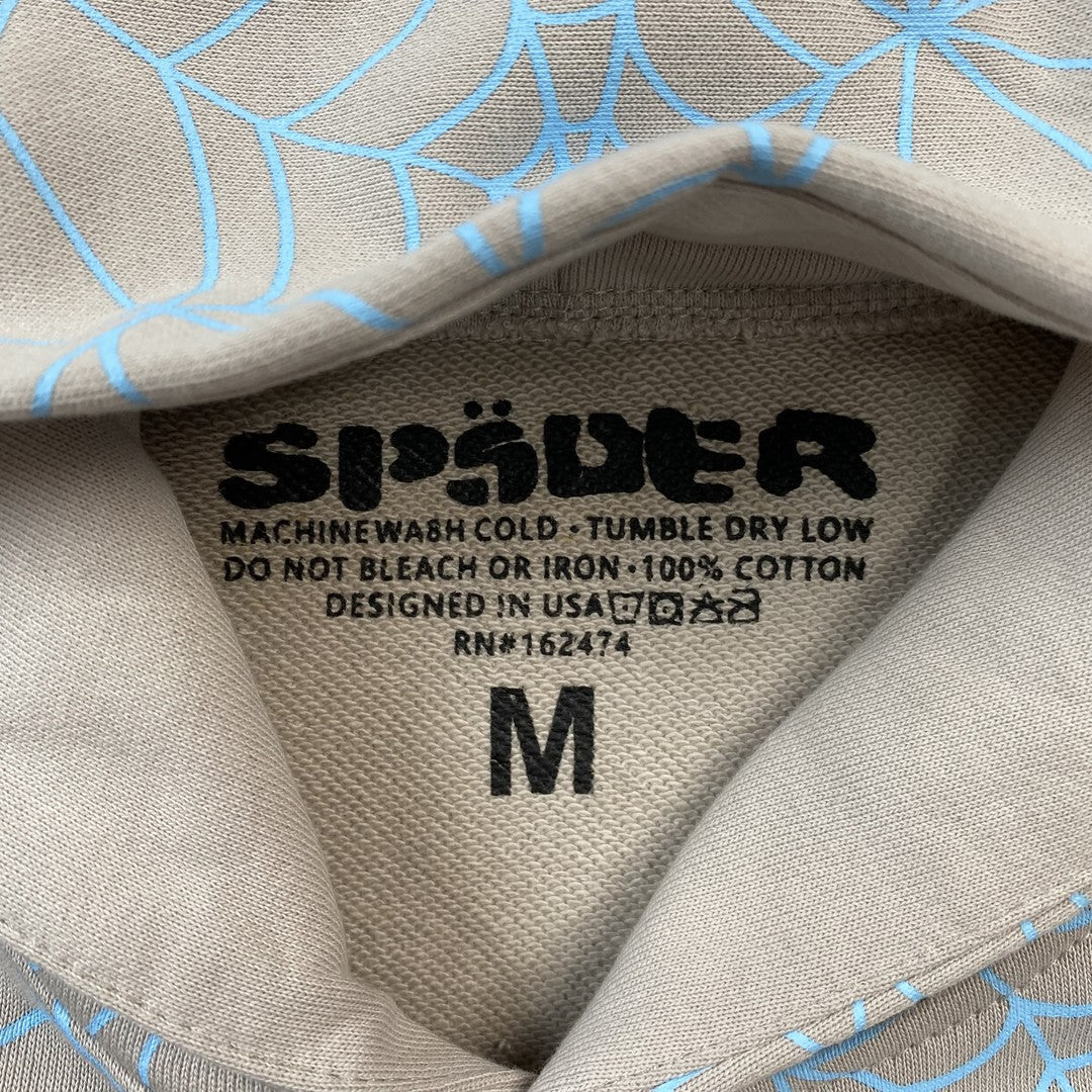 SP5DER AOP WEB HOODIE HEATHER GREY - detail - replica sneakers