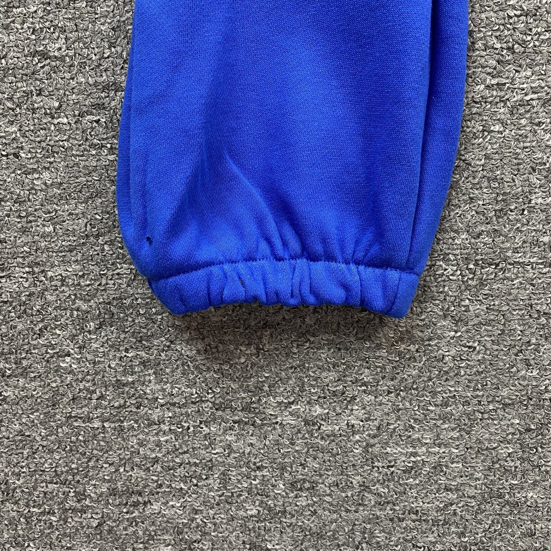 SP5DER BELUGA SWEATPANTS BLUE - close up - replica sneakers