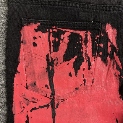 SP5DER PAINTED MOTO DENIM BLACK - logo - replica sneakers