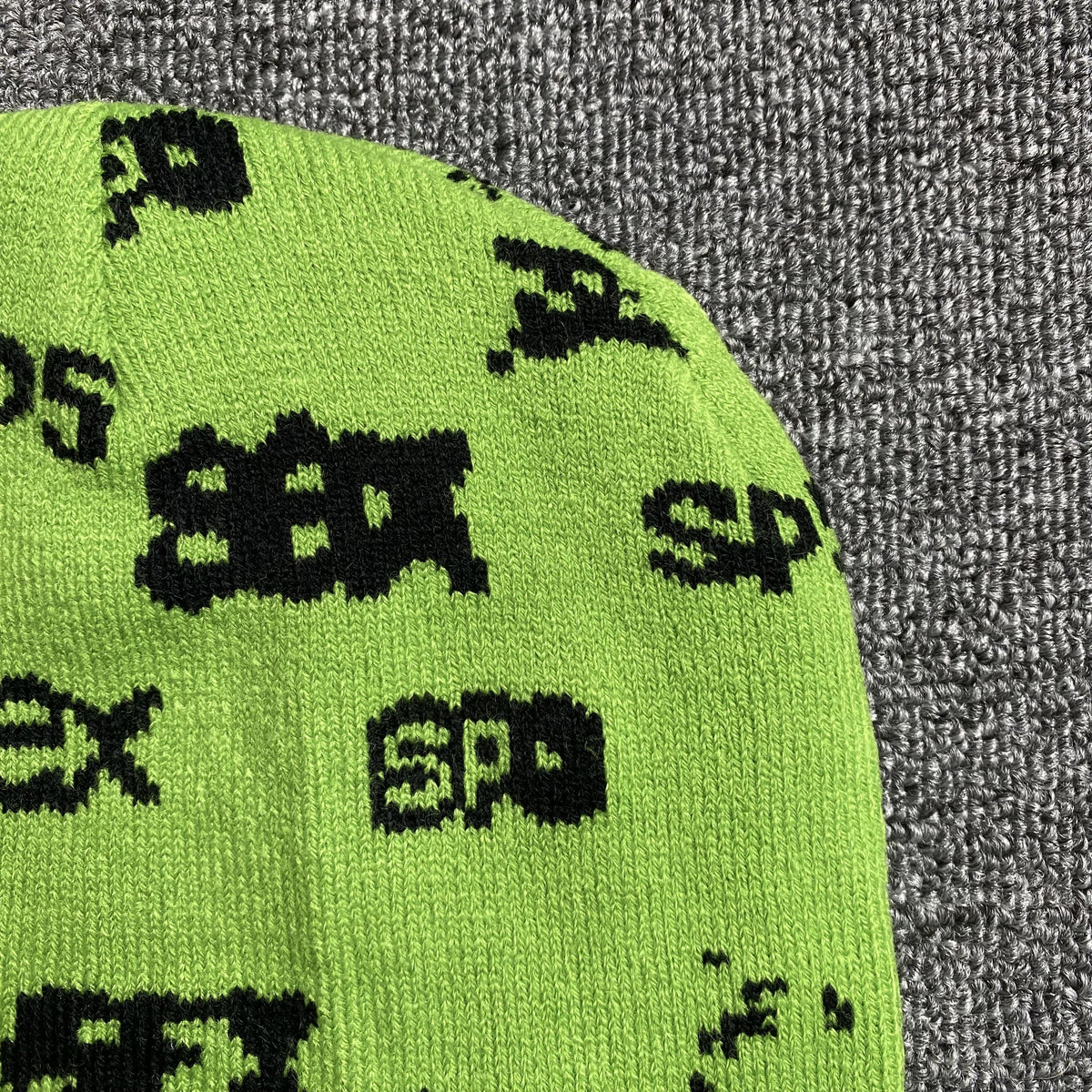 SP5DER SEX SKULLY SLIME GREEN - close up - replica sneakers