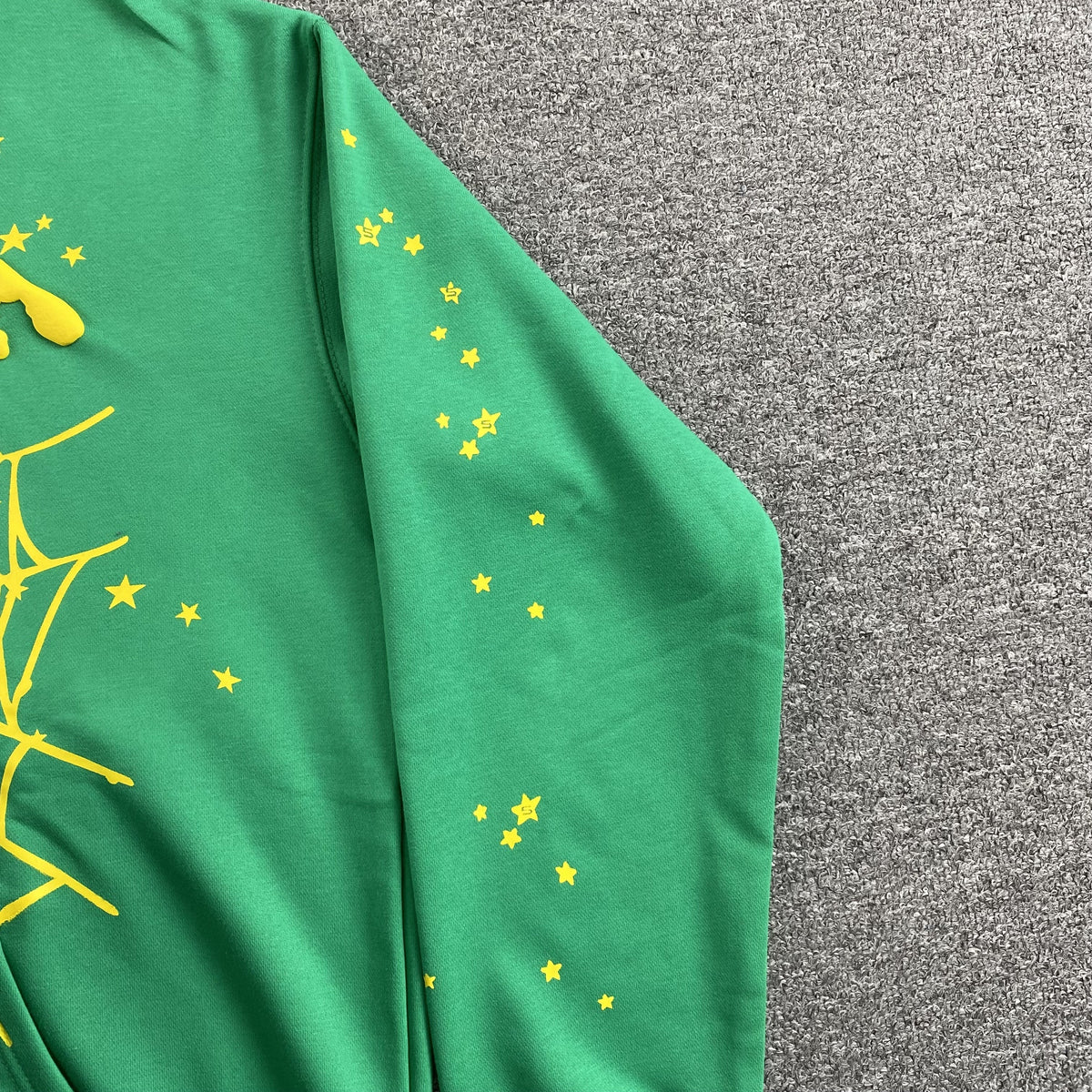 SP5DER STAR OG WEB V2 HOODIE SLIME GREEN - logo - replica sneakers