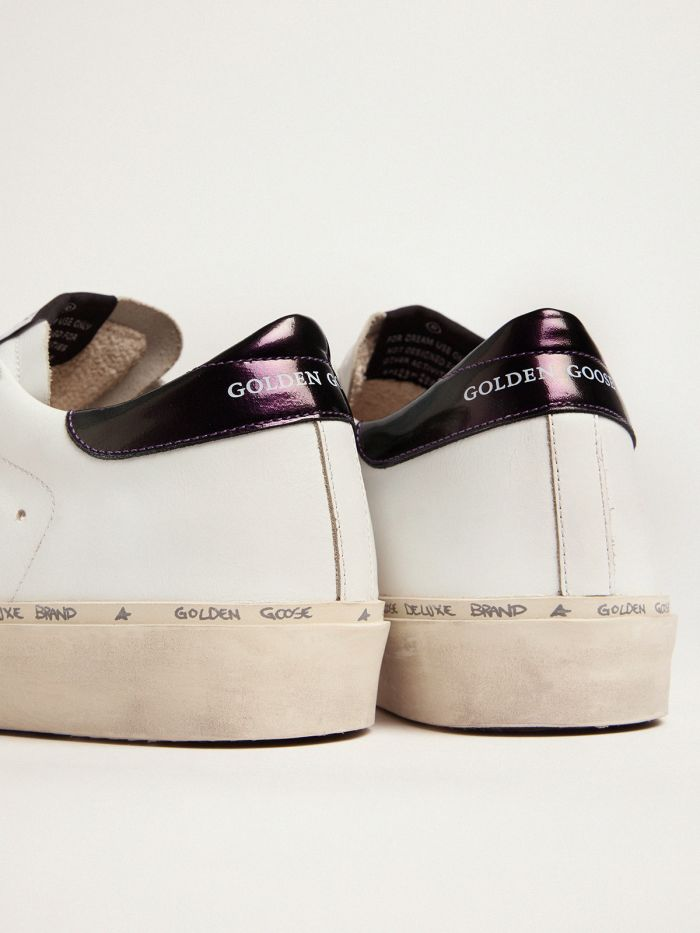 Hi-star Sneakers With Glittery Star And Pink Laces - White Unisex Streetwear Limited Edition