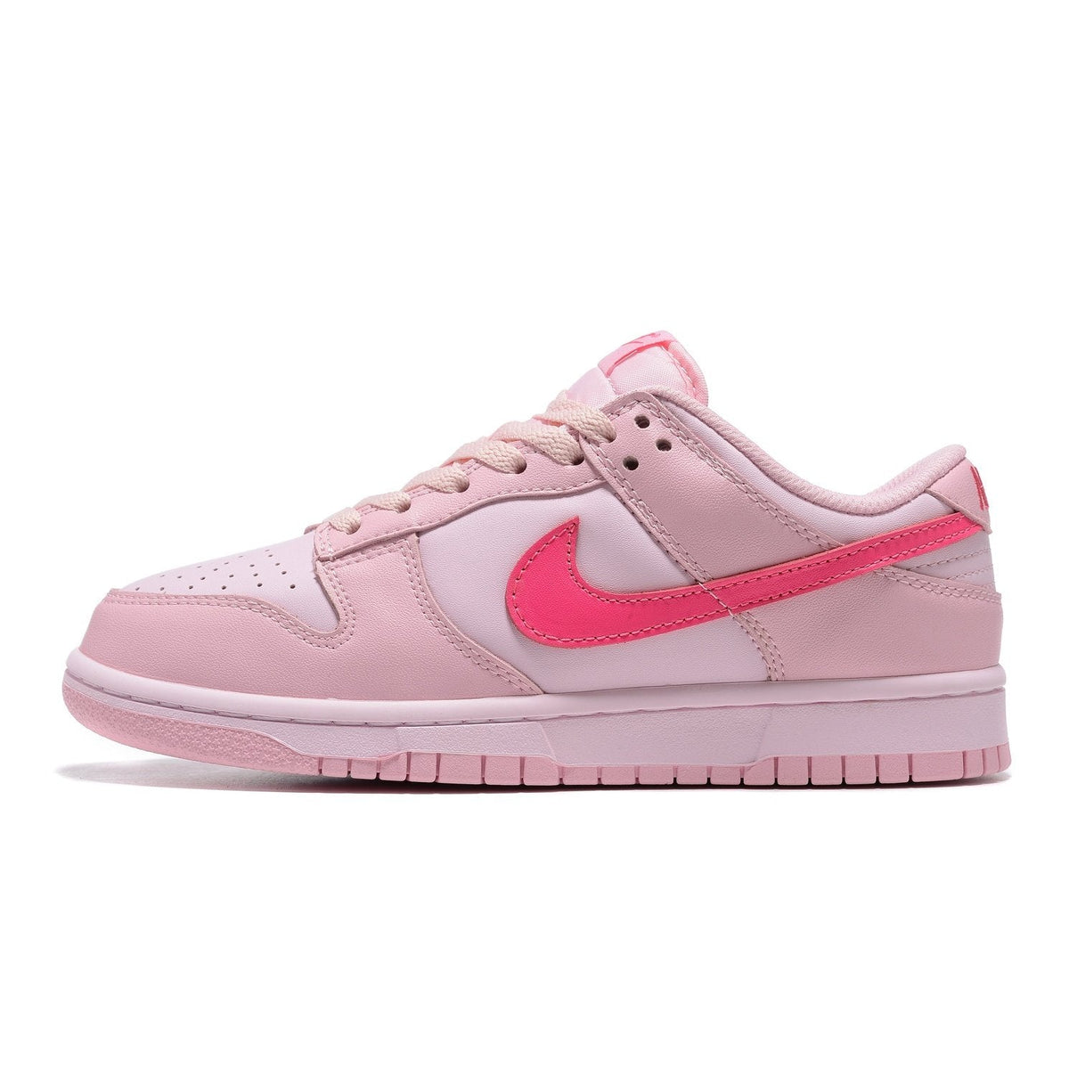 NIKE Dunk Low - Triple Sneakers - Pink Unisex Streetwear Limited Edition