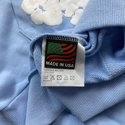 DENIM TEARS COTTON WREATH HOODIE BABY BLUE - detail - replica sneakers