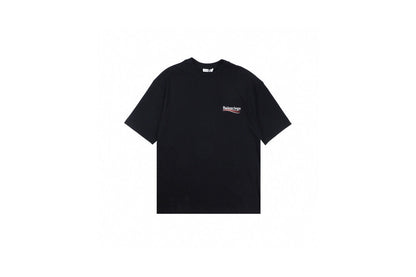 Balenciaga Wave Logo T-Shirt (Black) - logo - replica sneakers