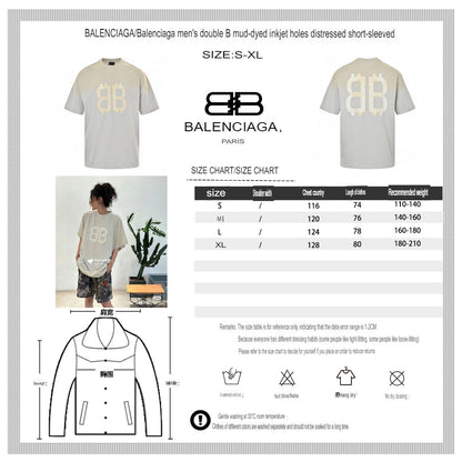 Balenciaga T-Shirt - Double B Graphic - logo - replica sneakers
