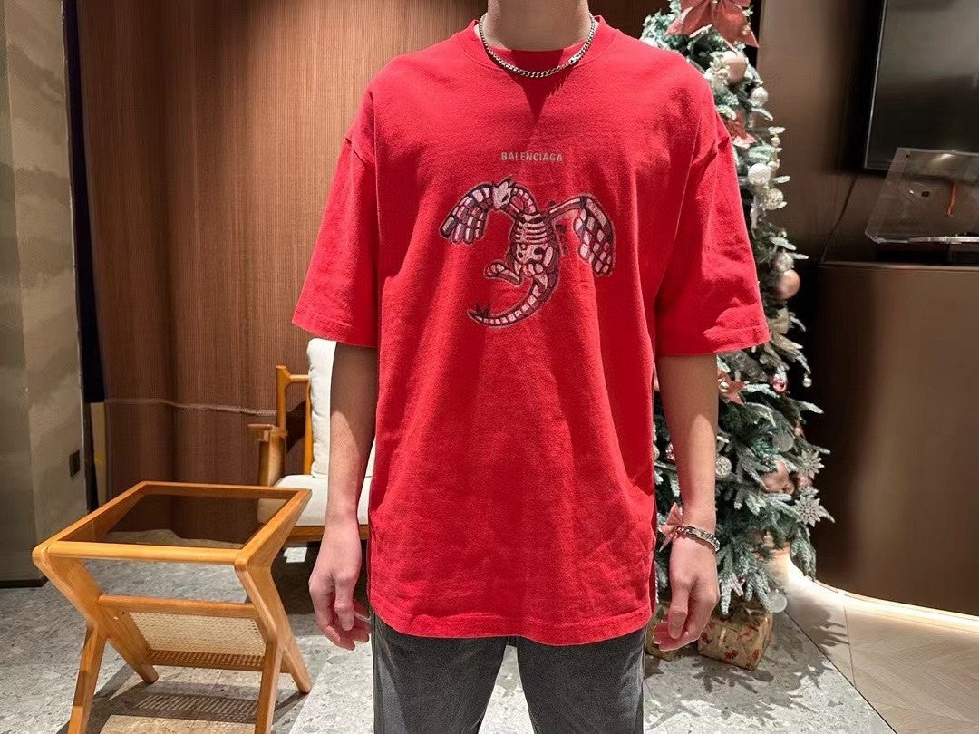 Balenciaga T-Shirt - Lobster Graphic - logo - replica sneakers