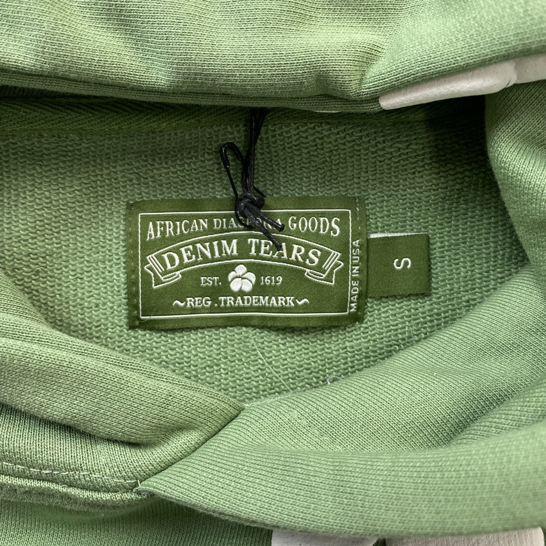 DENIM TEARS COTTON WREATH HOODIE LIGHT GREEN - outsole - replica sneakers