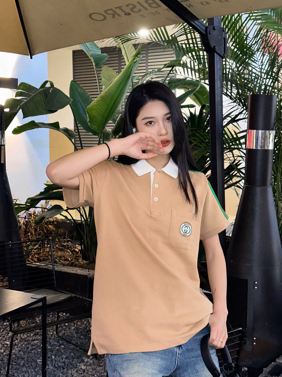 Gucci Stripe Sleeve Polo Shirt - box - replica sneakers