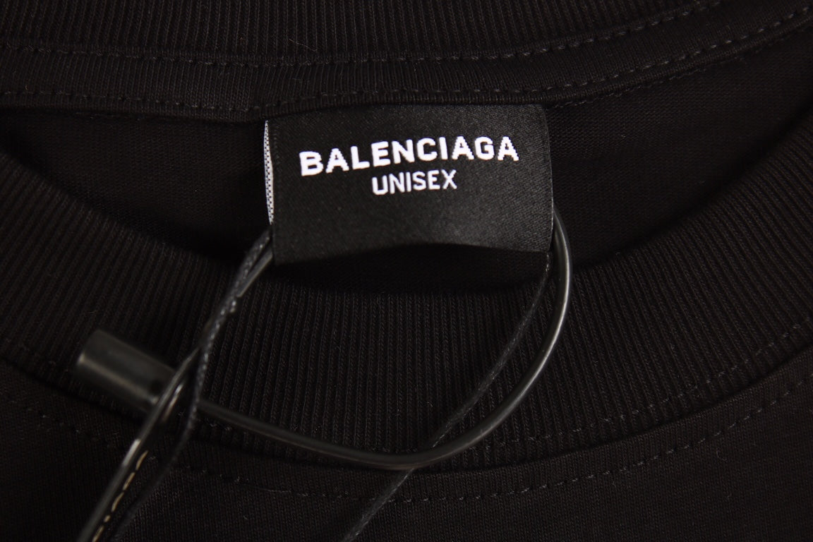 BALENCIAGA SPRAY LOGO T-SHIRT BLACK - insole - replica sneakers
