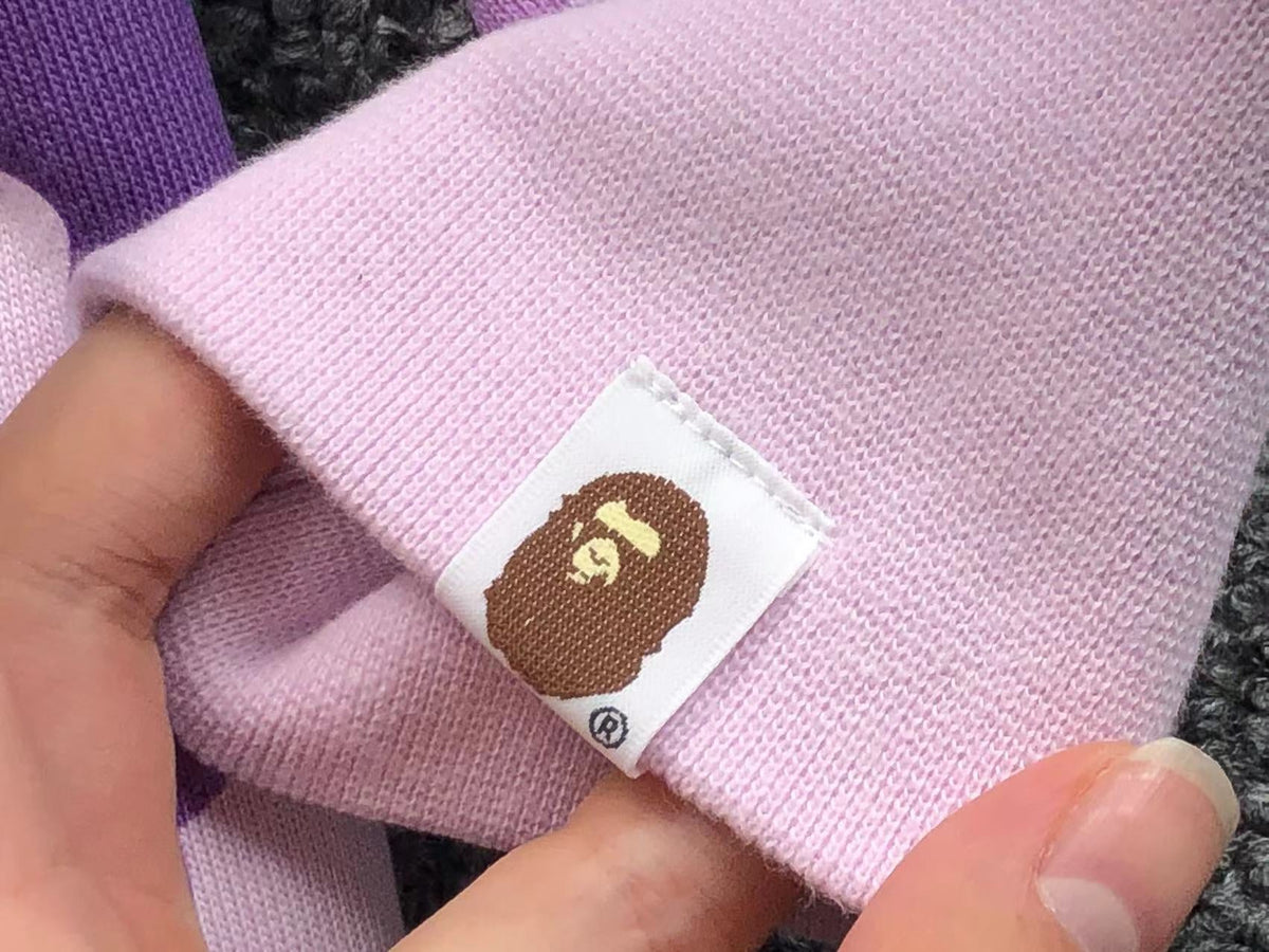 BAPE COLOR CAMO FULL ZIP HOODIE PURPLE - logo - replica sneakers