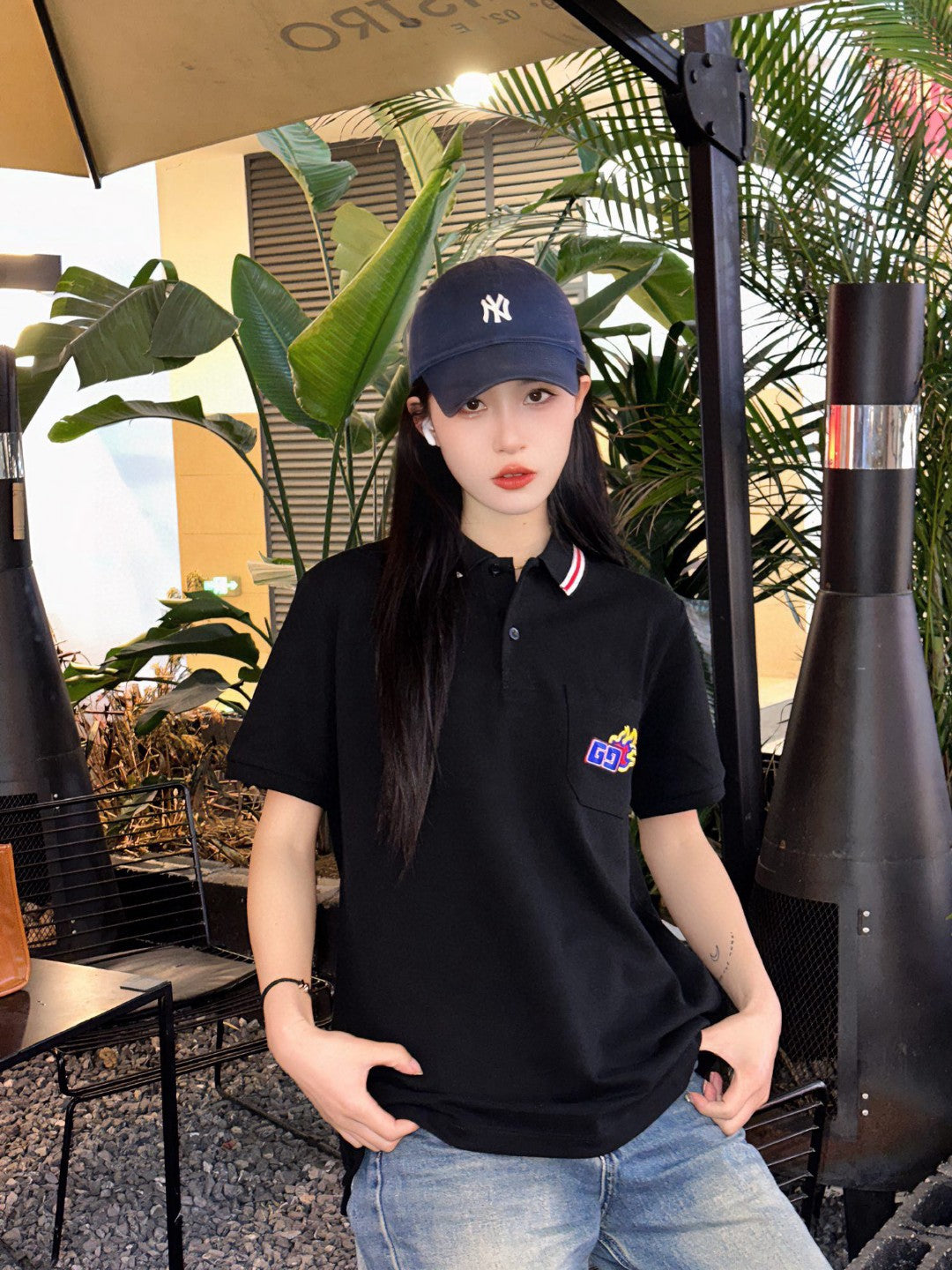 Gucci Flame Logo Polo Shirt - logo - replica sneakers
