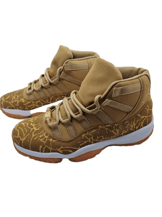 AIR Jordan 11 'gold Olive' - White Unisex Streetwear Limited Edition - **Air Jordan 11 'Gold Olive'** The Air Jordan 11 'Gold Olive' is a luxurious and