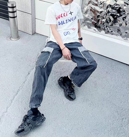 GUCCI x BALENCIAGA T-SHIRT WHITE - insole - replica sneakers