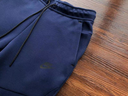 NIKE TECH FLEECE PANTS x NAVY - logo - replica sneakers