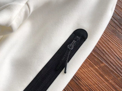 NIKE TECH FLEECE HOODIE x WHITE - logo - replica sneakers