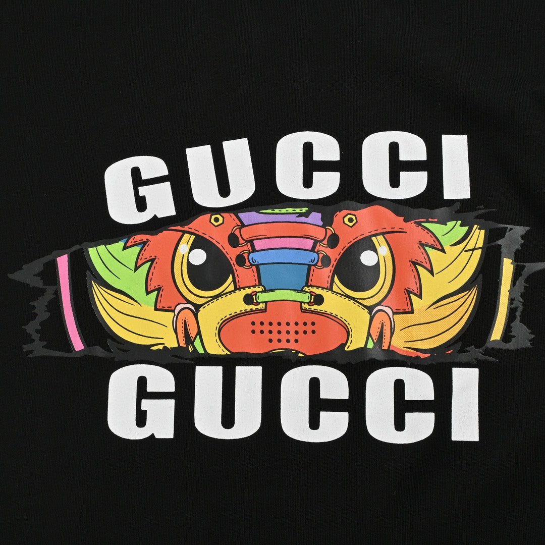 Gucci Graphic T-Shirt (Black) - box - replica sneakers