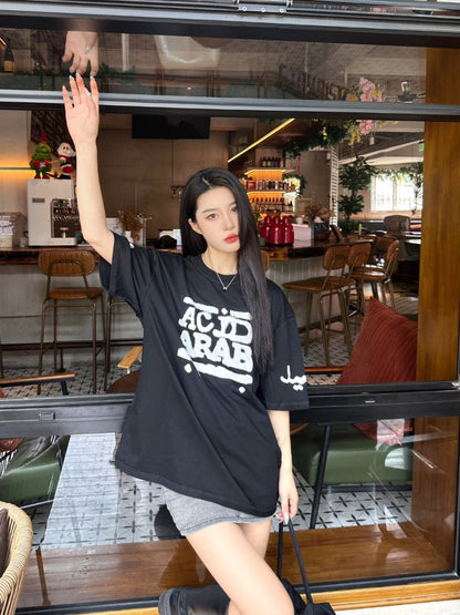 Balenciaga Acid Arab Black T-Shirt - logo - replica sneakers