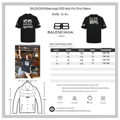 Balenciaga Acid Arab Black T-Shirt - logo - replica sneakers