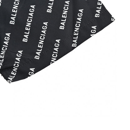 Balenciaga All-Over Logo Print Shirt (Black) - detail - replica sneakers