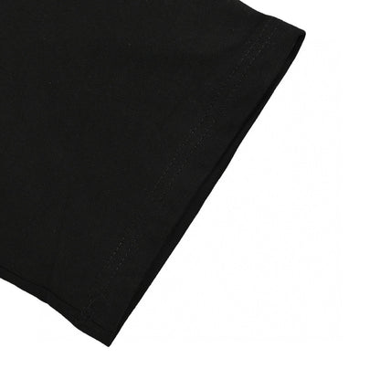 Balenciaga All-Over Logo Print T-Shirt (Black) - close up - replica sneakers