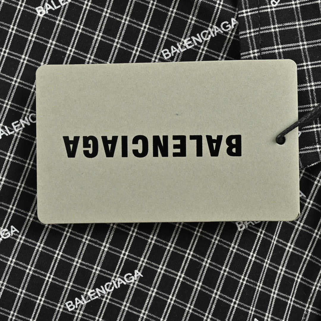 Balenciaga Allover Logo Check Shirt - insole - replica sneakers