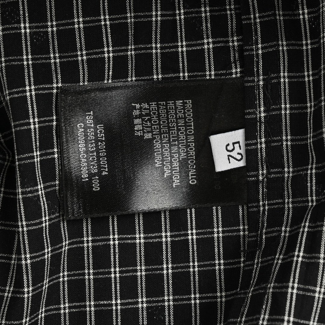 Balenciaga Allover Logo Check Shirt - box - replica sneakers
