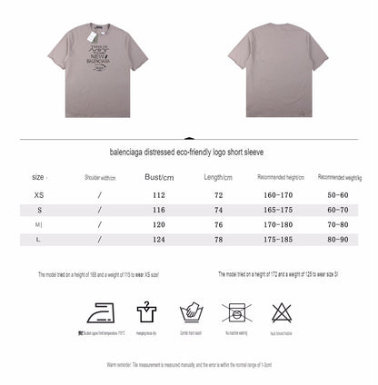 Balenciaga Allover Logo Print T-Shirt - logo - replica sneakers