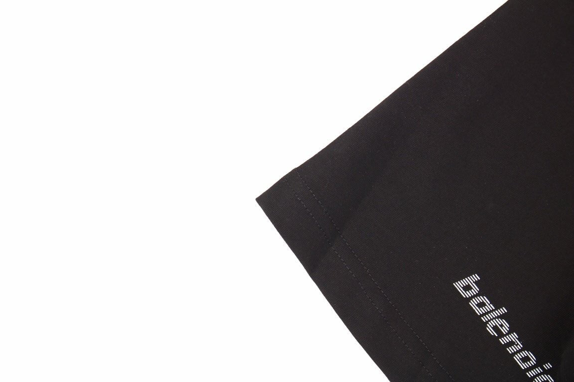Balenciaga Allover Logo Print T-Shirt - close up - replica sneakers