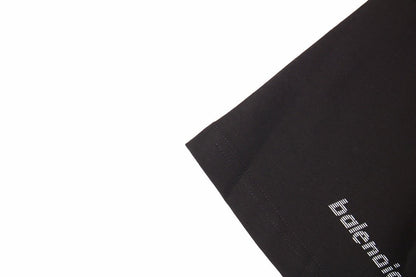 Balenciaga Allover Logo Print T-Shirt - close up - replica sneakers