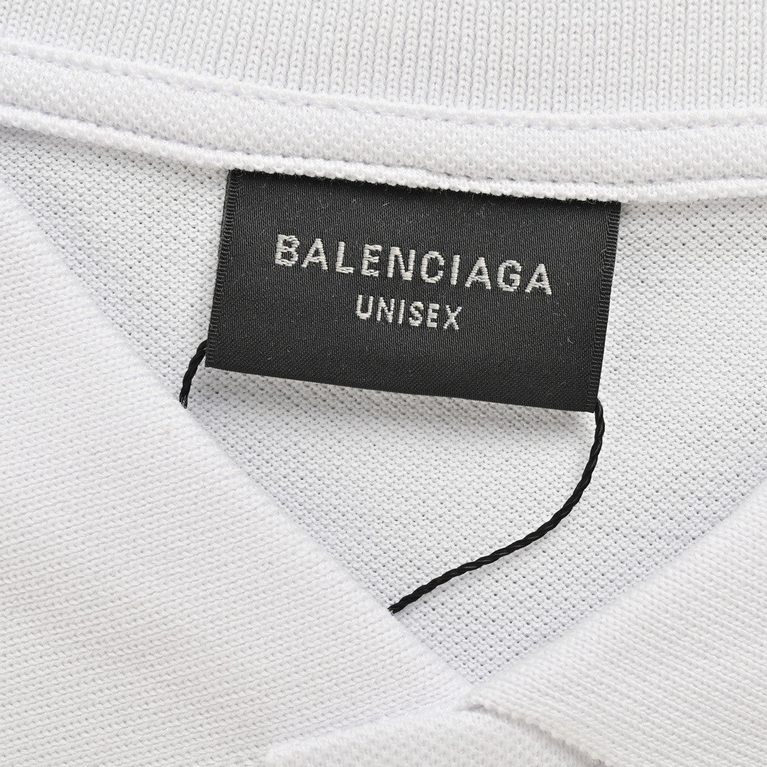 Balenciaga BB Logo White Polo Shirt - outsole - replica sneakers