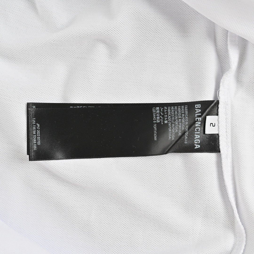 Balenciaga BB Logo White Polo Shirt - box - replica sneakers