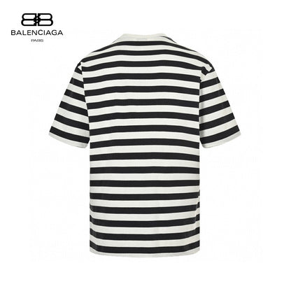 Balenciaga Black and White Striped T-Shirt - insole - replica sneakers