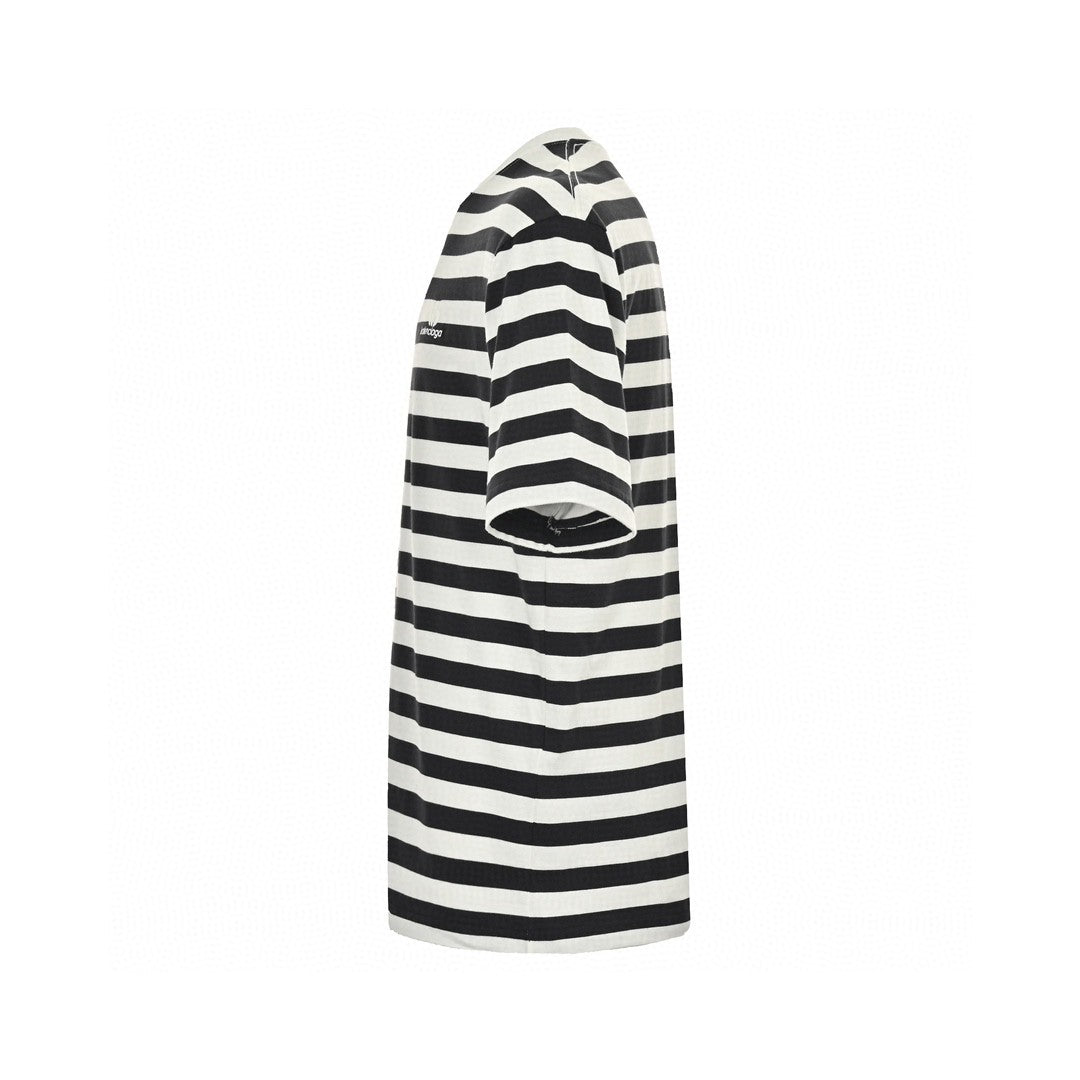 Balenciaga Black and White Striped T-Shirt - outsole - replica sneakers