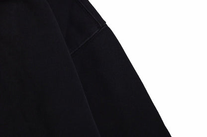 Balenciaga Black Hoodie with 'I Love' Graphic - detail - replica sneakers