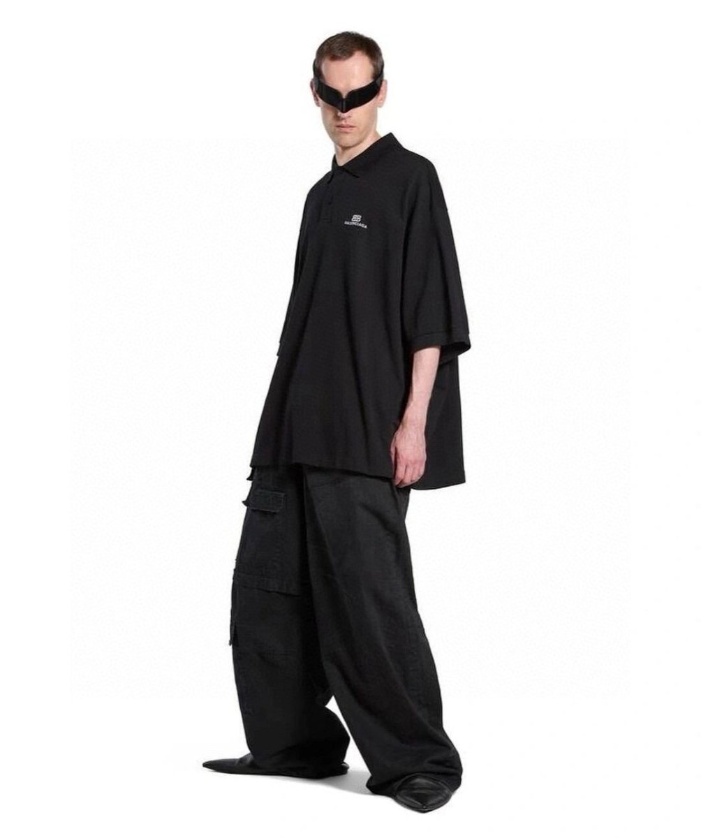 Balenciaga Classic Logo Polo Shirt (Black) - logo - replica sneakers